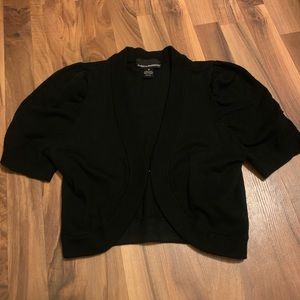 Cropped Black Cardigan